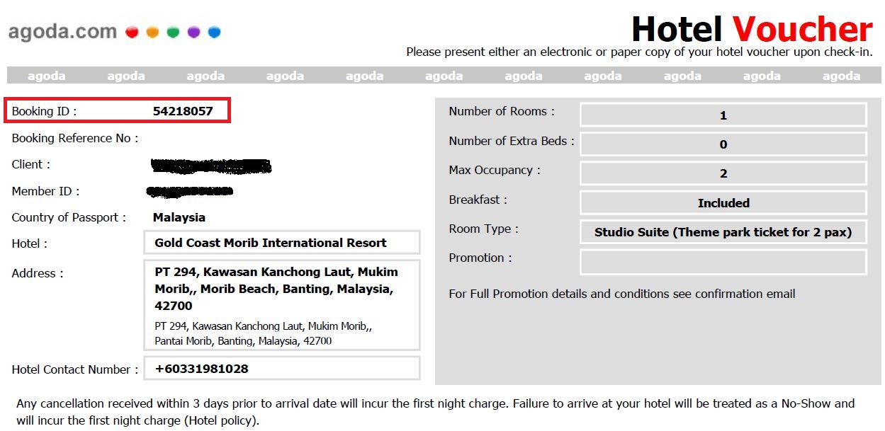 id branch booking